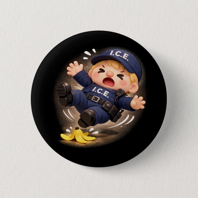 Rutschig Wenn Nass Button (Vorderseite)
