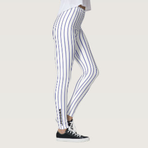 Rüttler-Leggings - schwarzer Pinstripe Leggings