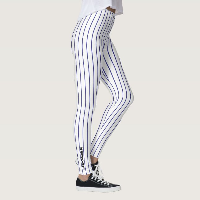 Rüttler-Leggings - schwarzer Pinstripe Leggings (Rechts)