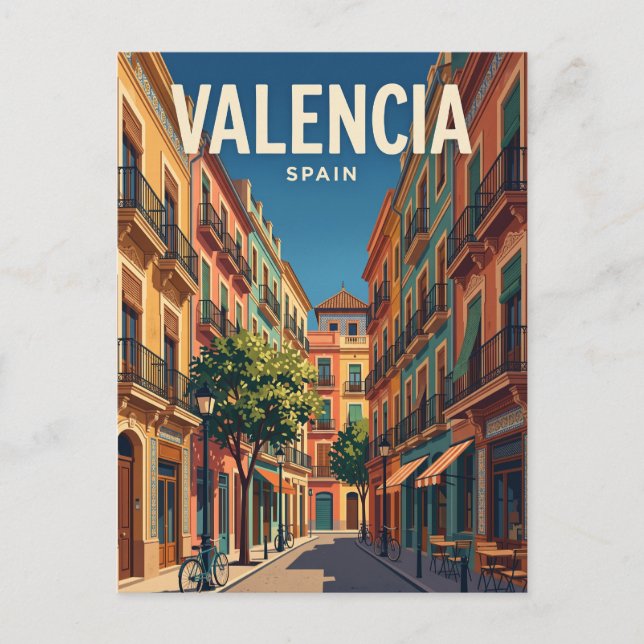Ruzafa Spanien Postkarte (Vorderseite)