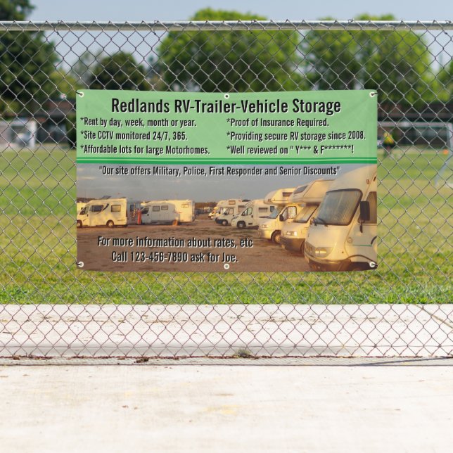 RV-Anhängerspeicherlot anpassen Banner (Insitu)