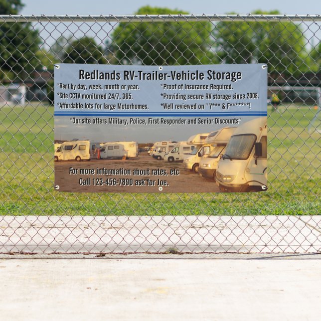 RV-Anhängerspeicherlot anpassen Banner (Insitu)