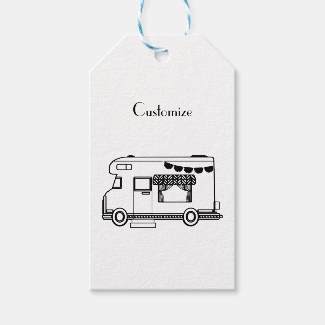 RV Camper Caravan Thunder_Cove Geschenkanhänger (Vorderseite)