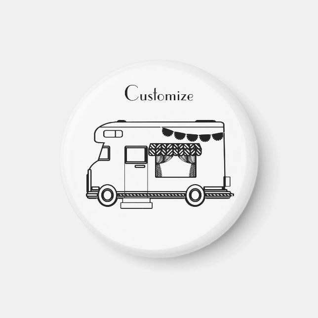 RV Camper Caravan Thunder_Cove Magnet (Vorne)