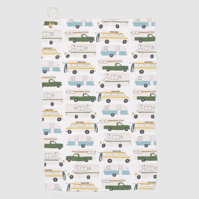 RV Campervan vanlife Motorhome Anhänger CUSTOMIZE Golfhandtuch (Vorderseite)