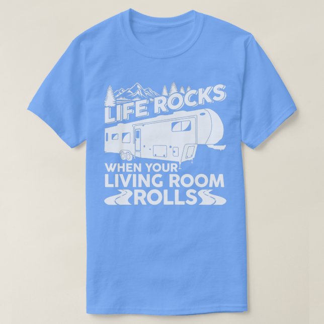RV Camping Funny Road Trip Vacation Fifth Wheel T-Shirt (Design vorne)