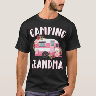 Rv Camping Grandma Camper Glamping Camping Grandma T-Shirt