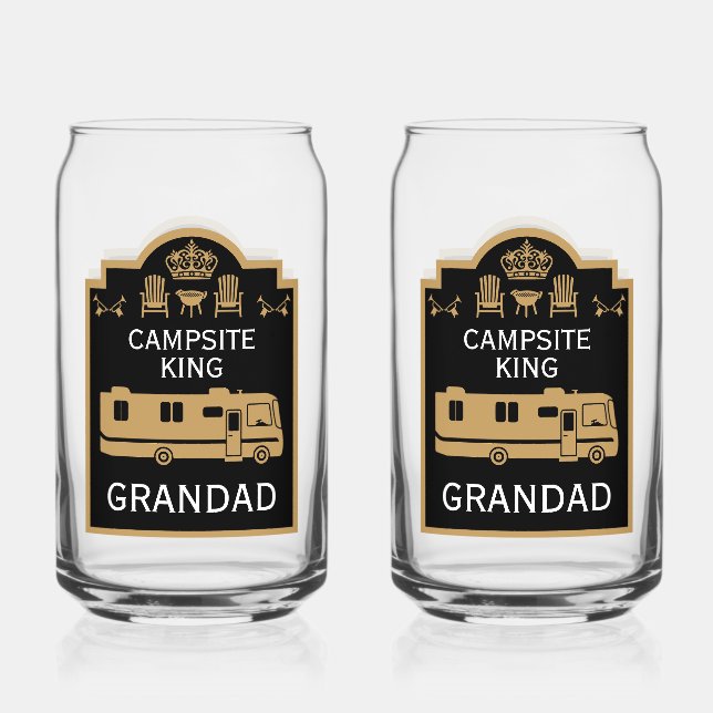 RV Camping King USA Dosenglas (Vorderseite)