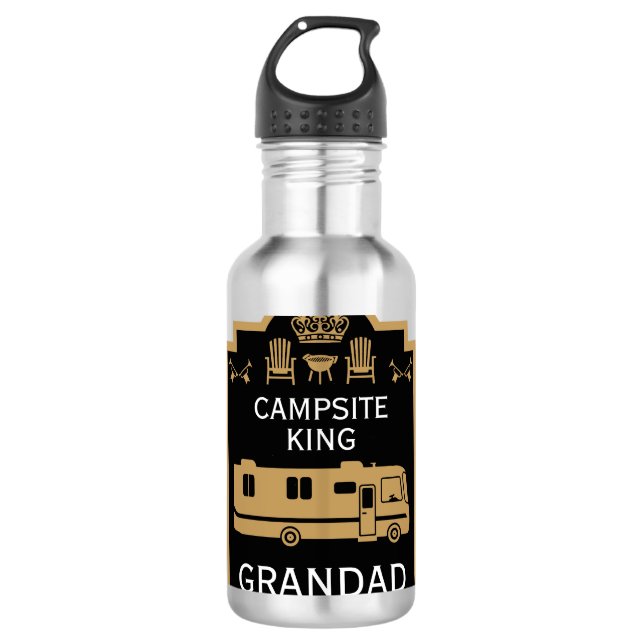 RV Camping King USA Edelstahlflasche (Vorderseite)