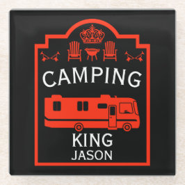 RV Camping King USA Glasuntersetzer