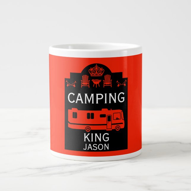 RV Camping King USA Jumbo-Tasse (Vorderseite)