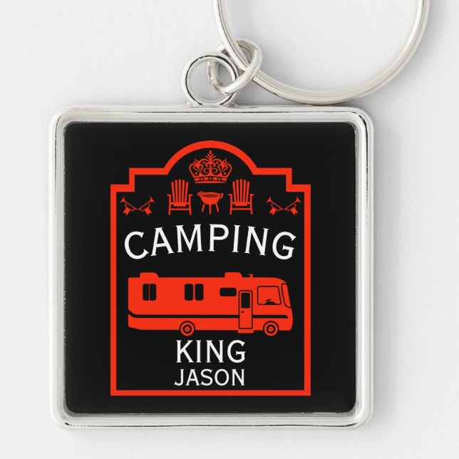 RV Camping King USA Schlüsselanhänger (Vorne)