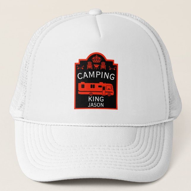 RV Camping King USA Truckerkappe (Vorderseite)