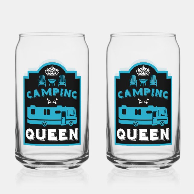 RV Camping Queen USA Dosenglas (Vorderseite)