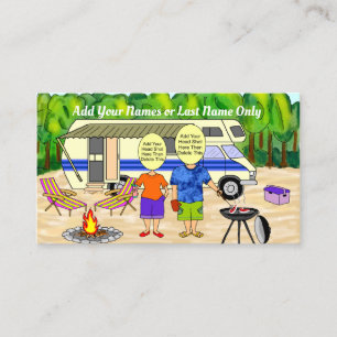 RV Cartoon Business Card Visitenkarte