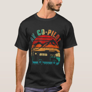 RV Co-Pilot Camping Funny Vintag Motorhome Reisen T-Shirt