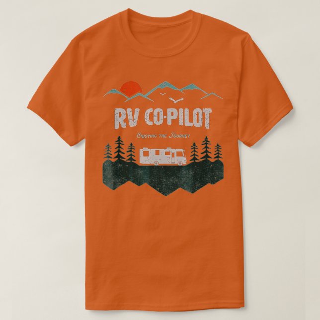 RV Co-Pilot Camping Motorhome Reise Geschenk T-Shirt (Design vorne)