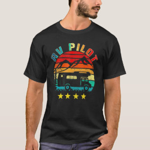 Rv Co Pilot Camping Vintag Motorhome Vaca T-Shirt