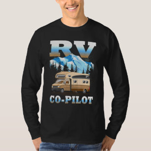 Rv Co Pilot Motorhome Camping Reisepass T-Shirt