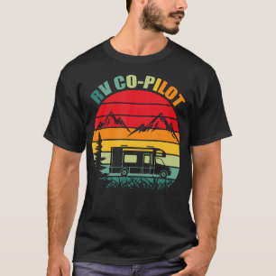 RV-Copilot Retro Vintage Camper Lustiger Camping H T-Shirt