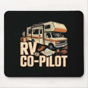 RV-Copilot RV-Camping Camper Sonnenuntergang lands Mousepad