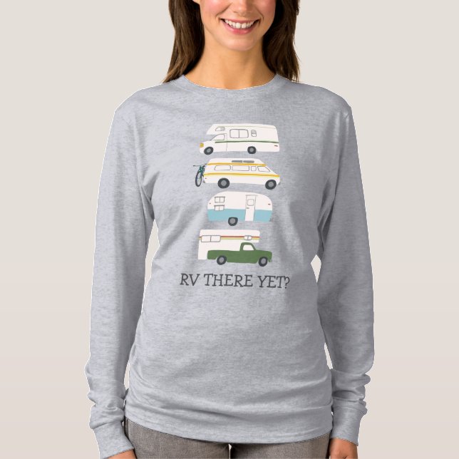 RV DA NOCH? Campervan vanlife RV Trailer CUSTOM T-Shirt (Vorderseite)