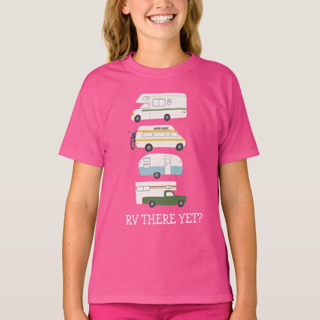 RV DA NOCH? Campervan vanlife RV Trailer CUSTOM T-Shirt (Vorderseite)