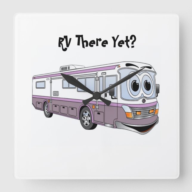 RV DORT NOCH KLASSE A CLOCK QUADRATISCHE WANDUHR (Vorderseite)