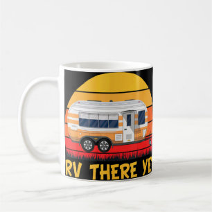 rv dorthin noch Retro Vintages Camping Urlaub Südl Kaffeetasse
