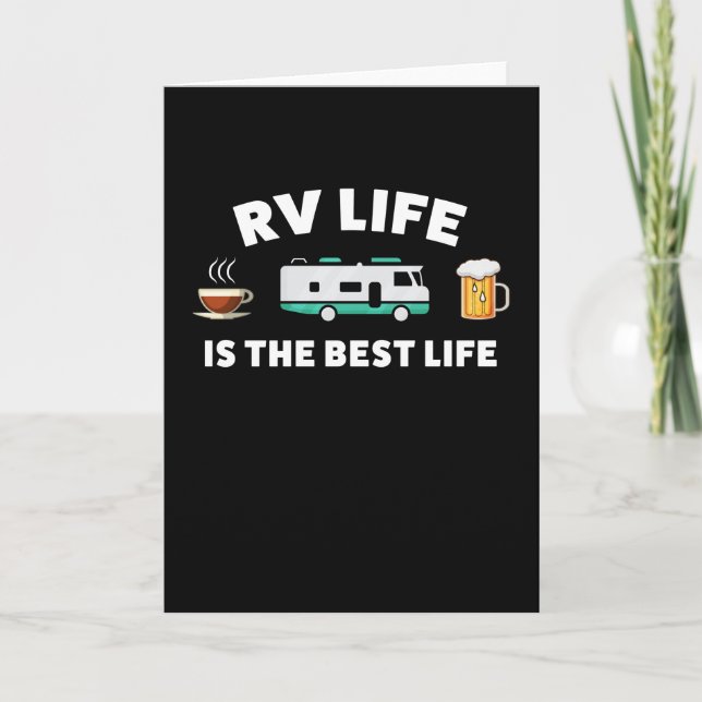 RV Life ist das beste Lebensgeschenk für Camper Karte (Vorderseite)
