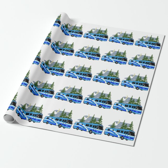 RV Motorhome Geschenkpapier (Ungerollt)