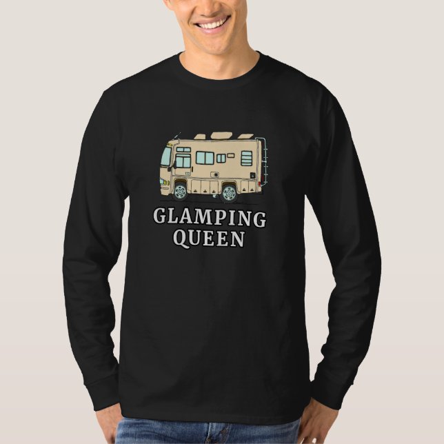 RV Motorhome GLAMPING QUEEN T-Shirt (Vorderseite)