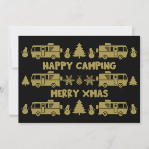 RV Motorhome Weihnachtsdekor Feiertagskarte