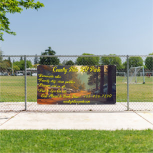 RV Park Campground Highway individuell gestalten Banner