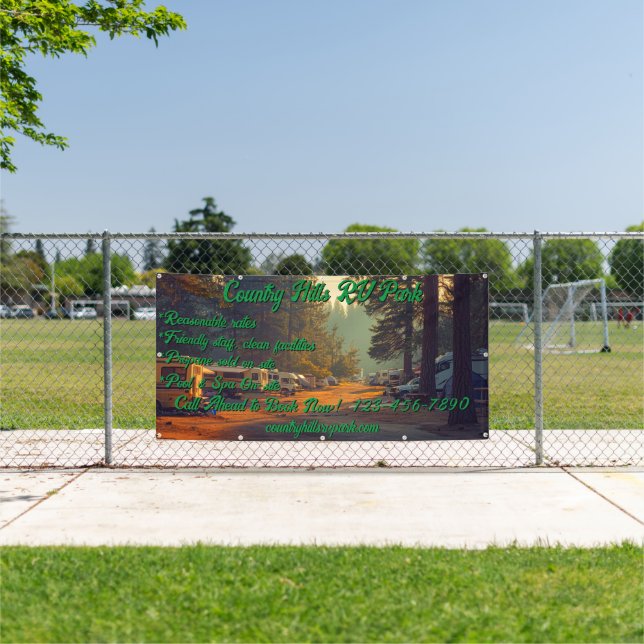 RV Park Campground Highway individuell gestalten Banner (Insitu)