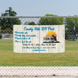 RV Park Campingplatz Highway individuell gestalten Banner