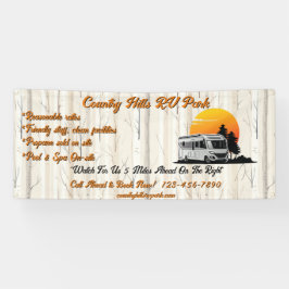 RV Park Campingplatz Highway individuell gestalten Banner
