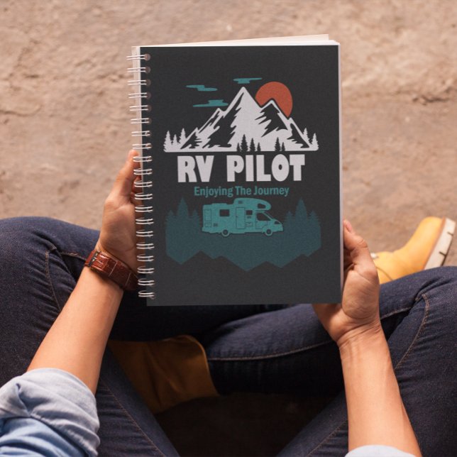 RV Pilot Camping Motorhome Reise Geschenk Notizblock (Von Creator hochgeladen)