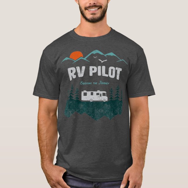 RV Pilot Camping Shirt Motorhome Urlaub (Vorderseite)