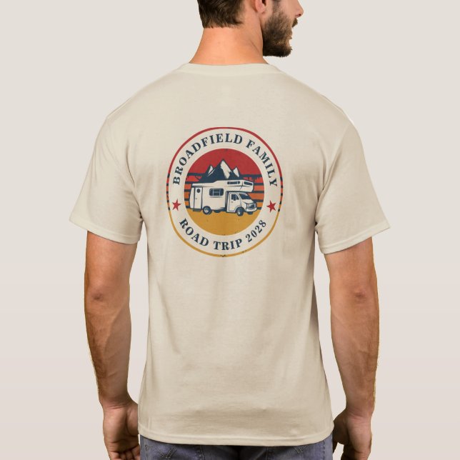 RV Road Trip Matching Family Vacation Campers T-Shirt (Rückseite)