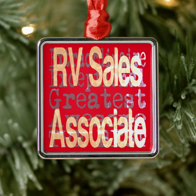 RV Sales Associate Extraordinaire Ornament Aus Metall (Baum)