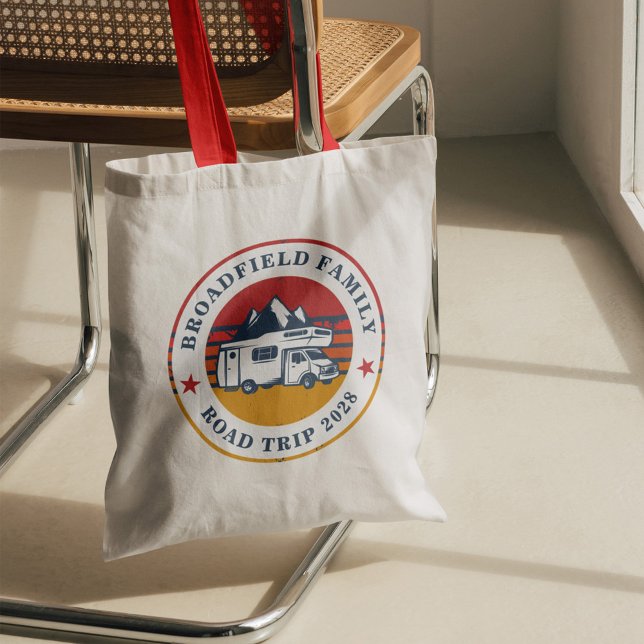 RV-Straßenfahrt-Wiedersehen für Familien-RV-Famili Tragetasche (Family Road Trip Retro Matching Reunion Tote Bag)