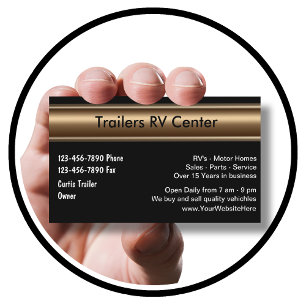 RV Trailer Business Cards Visitenkarte