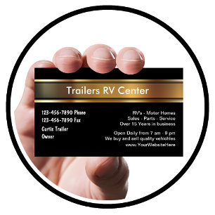 RV Trailer Business Cards Visitenkarte