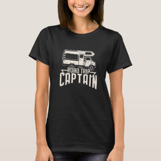Rv Trailer Camper Familie Matching Road Trip Capta T-Shirt