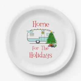 RV-Zuhause für Feiertage Pappteller