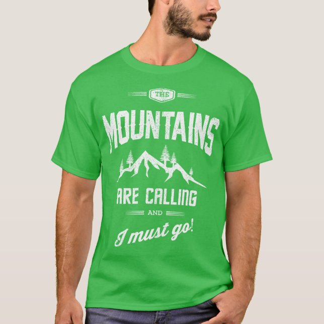 RVing T-Shirt - Berge nennen (Vorderseite)
