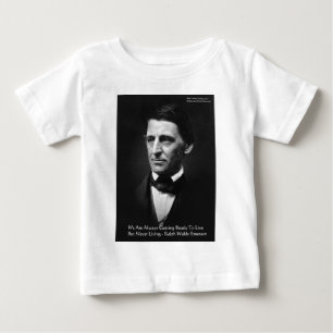 RW Emerson "ready to live" Weisheitszettel Geschen Baby T-shirt