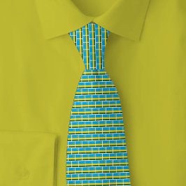Rwanda-Flagge Ziegelmuster Krawatte