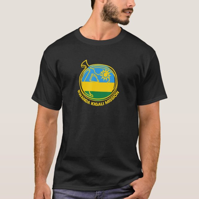 Rwanda Kigali LDS Mission Proud Mormon Missionary T-Shirt (Vorderseite)